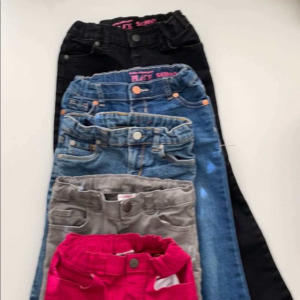 Lot of 5 pairs of jeans all 5T